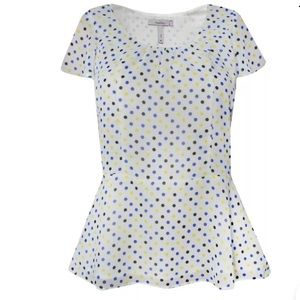 Bravissimo Pepperberry polka dot peplum top